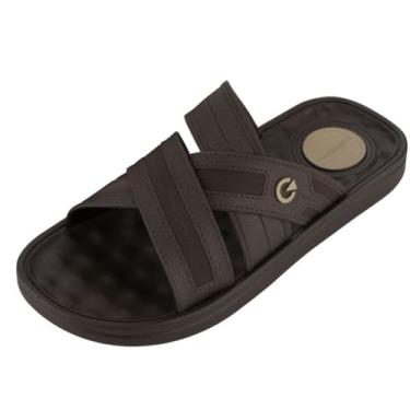 Imagem de Chinelo Slide Masculino Grendene Cartago Alabama Marrom Escuro - 40