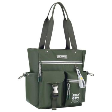 Imagem de Bolsa Snoopy Semax Grande Ombro Tote Chaveiro Fofa SP25005-Feminino