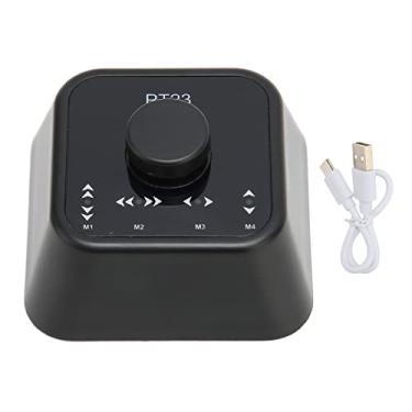 Imagem de Controlador multimídia para facilitar a inversão de página, pedal de virador de página Bluetooth sem esforço, dispositivo de inversão de página multimídia e virador de página recarregável (Preto)
