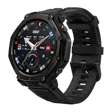Imagem de Smartwatch Amazfit TREX 3 PRO Gps Integrado, Tela Amoled, Titânio 48mm, Tactical Black Modelo A2444-Unissex