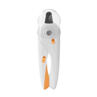 Imagem de Cortador de Unhas Pet Alicate Lixa Led Tesoura Para Cães e Gatos(Branco)