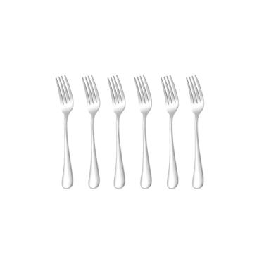 Imagem de Genérico, Garfo de Sobremesa Inox Talheres Buffet Restaurante Jogo 6un