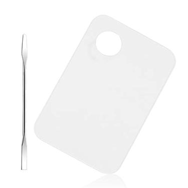 Imagem de Paleta acrílica haste base gel base sombra creme pigmentos cosméticos inoxidável maquiagem unhas arte manicure conjunto de ferramentas