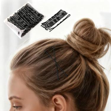 Imagem de 100 grampos de cabelo, grampos antiderrapantes para estilo diário e fixação segura do cabelo com caixa de armazenamento