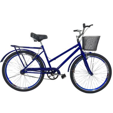 Imagem de Bicicleta Aro 26 Aero Passeio Cesta Modelo Poti Azul