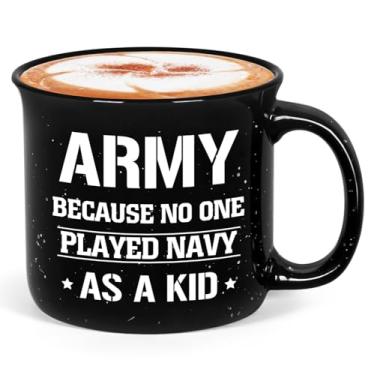 Imagem de Maustic Presentes do exército para homens, caneca de café do exército dos EUA, presentes militares para homens, presente de aniversário de Natal do dia dos pais para veterano, avô, tio, pai, filho
