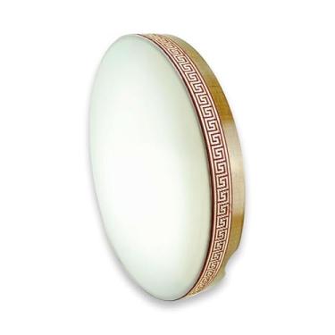 Imagem de Tambor Bendir Turco – Tambor de moldura turco tradicional feito à mão, moldura de madeira com cabeça de pele de fibra, instrumento de percussão ajustável (tamanhos de 43 cm e 45 cm) (45 cm)