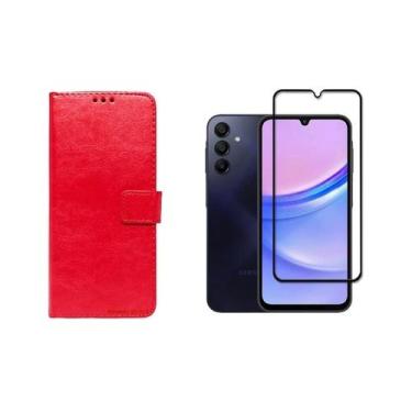 Imagem de Capa Capinnha Case Carteira + Pelicula vidro 3D para Samsung Galaxy A2