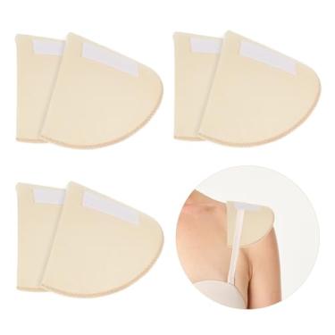 Imagem de ValueBargain 3 pares de ombreiras modernas, ombreiras de 1,5 cm de espessura para mulheres, reforço de esponja respirável para ombros inclinados, blazer, terno e camiseta (cor da carne)