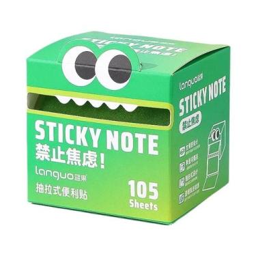 Imagem de Notas Adesivas Transparentes Coloridas 105/108 Folhas Em Rolo Material