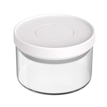 Imagem de Pote Mantimentos Hermético Vidro Fechamento Pressão 350ml - MAGALU