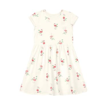 Imagem de Vestido infantil menina de flamingos Brandili