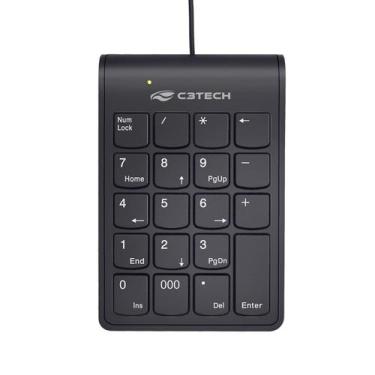 Imagem de Teclado usb numerico 19 teclas kn-12bk c3tech preto