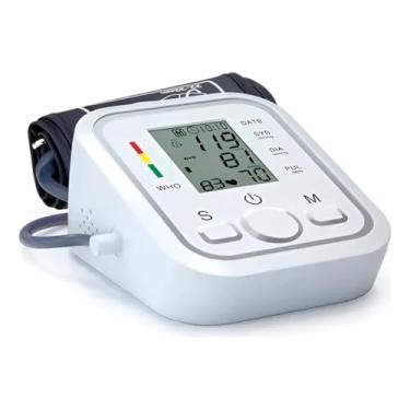Imagem de Monitor Digital de Pressão Arterial, Esfigmomanômetro XYY-02, Visor LCD 2.2", Braçadeira 22-32cm, Medição Oscilométrica, Material ABS/Silicone