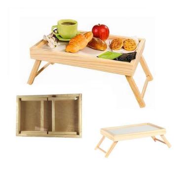 Imagem de Bandeja Café Da Manhã Na Cama Com Pé Lanche Refeição Mesa