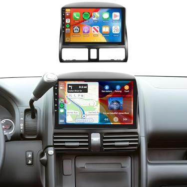 Imagem de Rádio de carro estéreo para Honda CRV 2002-2006 2 + 64G, tela sensível ao toque de 22.9 cm/Android 13/Wireless CarPlay/Android Auto/DSP EQ/Navegação GPS/WiFi/Bluetooth/FM/RDS/SWC/HD