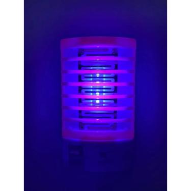 Imagem de Kit 2 Abajur Repelente e Luminária Choque Lâmpada Noturna Mata Insetos Mosquitos Bivolt