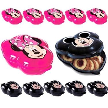 Imagem de Kit 30 Pote Lembrança Mickey e Minnie Rosa Festa Aniversário - Plasúti