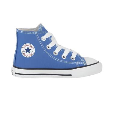 Imagem de Tênis Infantil Converse All Star Hi Seasonal Azul Ancestral Cano Alto Estilo Aos Seus Pés-Unissex
