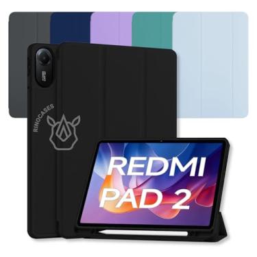 Imagem de Capa Smart Case para Xiaomi Redmi Pad 2 11'' – Magnética, Sleep/Wake, Suporte para Caneta, Tampa Magnética e Suporte Integrado (Preto, Apenas Capa)