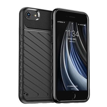 Imagem de IDEWEI Capa para iPhone 8. Fibra de carbono refinada, anti-queda, anti-impressões digitais, proteção integral. A capa do telemóvel é compatível com iPhone 8