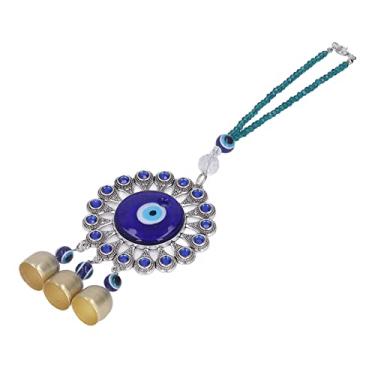 Imagem de Acouto Suspensão de Parede Azul Turca - Pingente de Amuleto Protetor, Carro e Decoração - Linda Parede e Ornamento para Afastar Energia Negativa Ótimo Presente para Casa e Jardim Design de Liga e