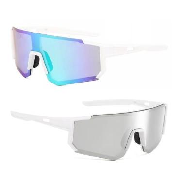 Imagem de Óculos Esportivo Bike Corrida Volei Proteção UV Kit 2 Peças - PENDULAR