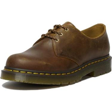 Imagem de Dr. Martens Sapato Oxford feminino 1461 antiderrapante, Bronzeado escuro, 13 Women/12 Men