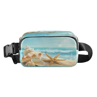 Imagem de CEBUGI Pochetes de caminhada para homens e mulheres, moda praia resistente à água com cinto ajustável para treino, viagem, corrida