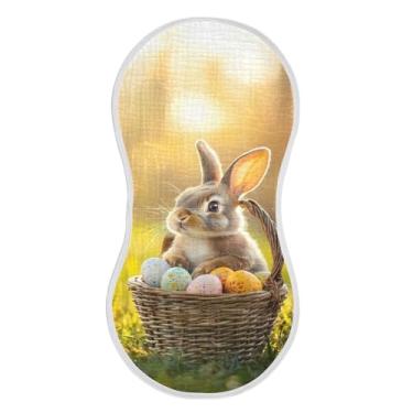 Imagem de xigua Lindo conjunto de 1 panos de musselina para arrotos de coelhinho da Páscoa, super macios e absorventes, roupas de arroto de algodão, presente de chá para recém-nascidos, bebês meninas e meninos