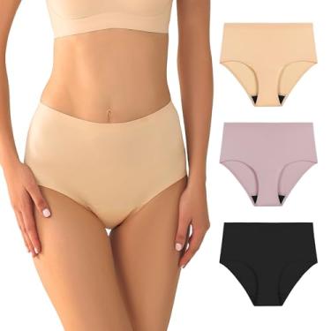 Imagem de Battewa Roupa íntima à prova de vazamento para mulheres de alta absorção (50 ml), calcinhas para incontinência, laváveis, reutilizáveis, sem costura, para controle de bexiga para fluxo pesado, pacote