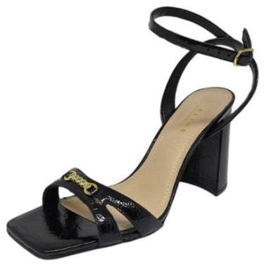 Imagem de Sandália Couro Feminina Salto Médio Natália Toscano Lia Line-Feminino