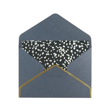 Imagem de SKKNT Cartões de felicitações com estampa de leopardo preto e branco para todas as ocasiões, convites de festa de aniversário de casamento, 12,7 x 15,2 cm