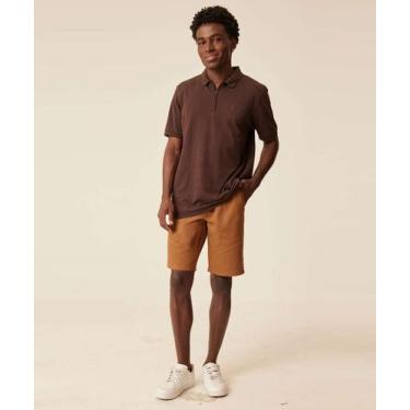 Imagem de Bermuda Masculina Sarja Recortes Bolsos-89271 - DANYBLU, Caramelo, M