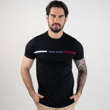 Imagem de Camiseta Tommy Hilfiger Bordado Preta-Masculino