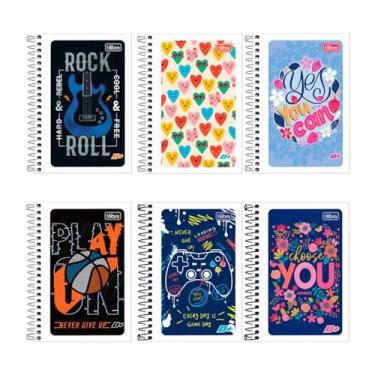 Imagem de Caderneta Espiral Capa Flexível 1/8 D+ - 48 Folhas - Sortido