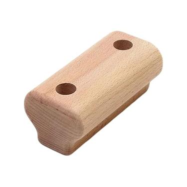 Imagem de harayaa Barra de escalada portátil de madeira para treino de escalada em parede, ideal para ginástica indoor e fortalecimento dos músculos do antebraço.