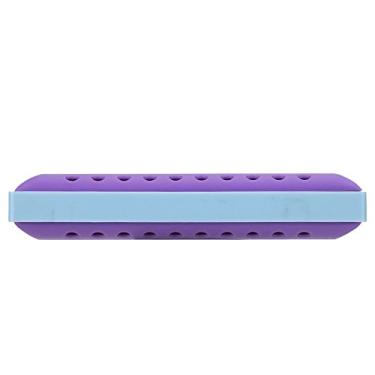 Imagem de Generic Resina 10 Buracos Gaita Segura para Crianças Rock Jazz Folk Boca órgão para Iniciantes e Crianças Roxo/verde para Amantes da Música (Bicolor-Roxo)