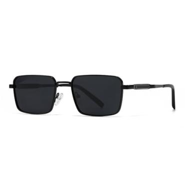 Imagem de Óculos de Sol UV400 - Rebites Metálicos Punk para Homens e Mulheres, Esportes ao Ar Livre, Corrida e Ciclismo, C1 Preto