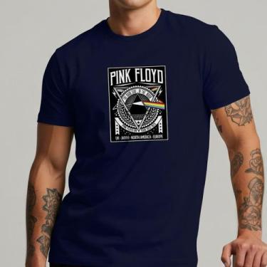 Imagem de Camiseta Pink Floyd Masculina Banda Rock Clássico Estampa Dark Side Al