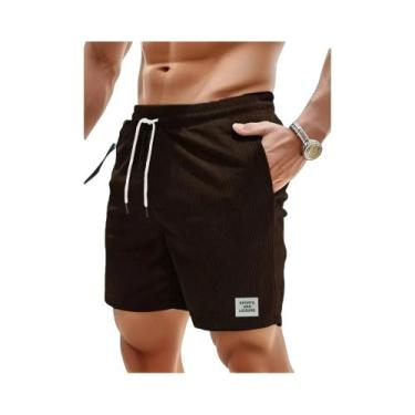 Imagem de Verão nova cor sólida rendas sweatpants veludo simples trimestre short