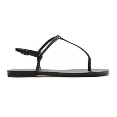 Imagem de Sandália Feminina Anacapri Rasteira Slim Preta - C002-Feminino