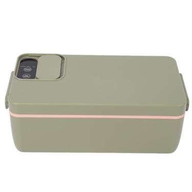 Imagem de GLOGLOW Lancheira Elétrica Porta-refeições, Aço Inoxidável 316, Capacidade de 1l, Aquecedor de Alimentos Portátil para Escritório e Uso Externo, Armazenamento de Cozinha (Verde)