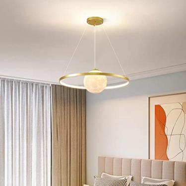 Imagem de Luminária pendente moderna com intensidade regulável para mesa de jantar, luminária LED com altura ajustável e controle remoto, ideal para sala de jantar, sala de estar, quarto e cozinha (do