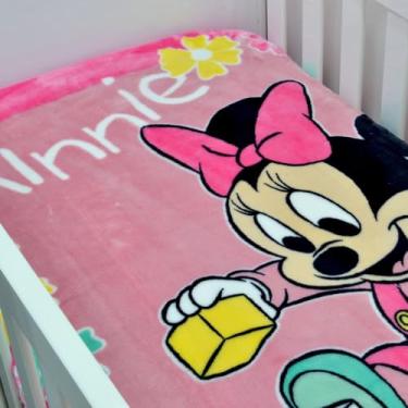 Imagem de Cobertor Bebê Raschel Disney Minnie 90 X 1,10 Jolitex