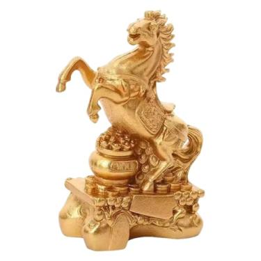 Imagem de FLCPJGV Estátua de Cavalo para Decoração de Mesa, Escultura de Animal para Sala de Estar, Escritório ou Armário