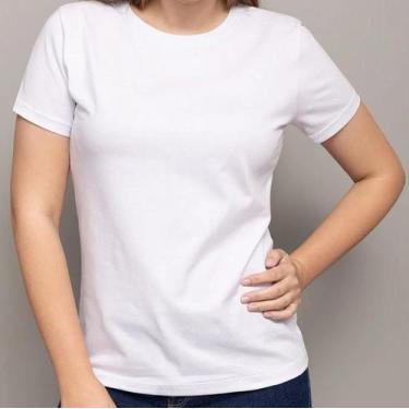 Imagem de Camiseta Feminina Luau Brasil  Básica e Confortável em 100 Algodão - C