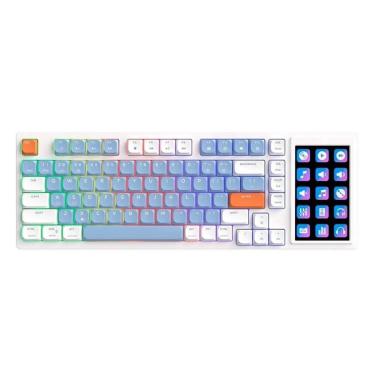 Imagem de Teclado Mecânico Gamer Ajazz AKP815, USB-C Azul e Laranja - AKP815-Unissex