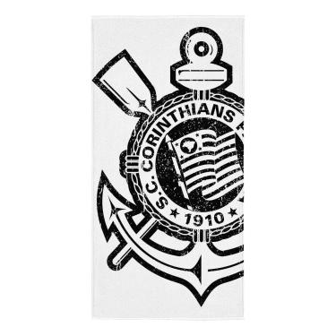 Imagem de Toalha Banho Lepper Aveludada Transfer Corinthians 70 cm x 1,40 m-Unissex