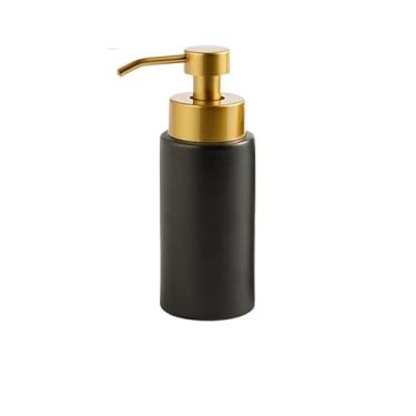 Imagem de Dispensador de sabão líquido para dispensador de sabão de cozinha, garrafa dispensadora de cerâmica, xampu, gel de banho, condicionador de desinfetante para as mãos, dispensador de sabão para banheiro